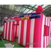 New Pink Inflatable Concession Stand Portable Carnival Inflatable Treat Shop Tent Stand Booth Candy Popcorn Store For Advertisin 6