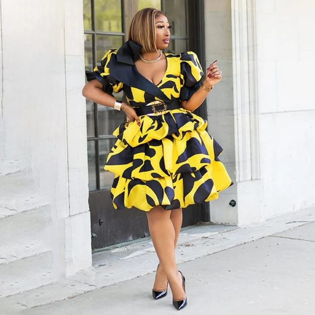 Ebere V Neck Layered Gown - Image 4
