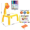 Children Led Projector Art Drawing Table Toys Kids Painting Board Desk Arts Crafts Educational Learning Paint Tools Toy for Girl 6