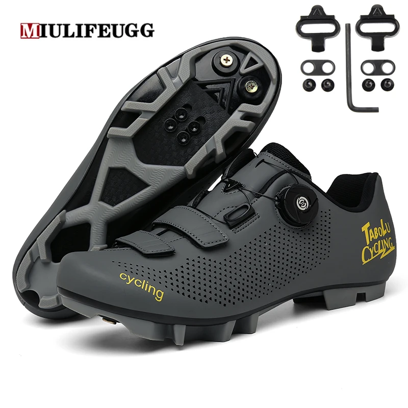 Cycling MTB Shoes with Clits Men Road Cleat Route Bike Speed Flat Sneaker Racing Bicycle Mountain Spd Biking Women Footwear