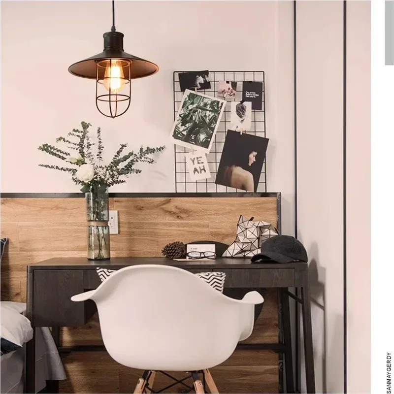 Description Picture 5 of itemLoft American Industrial Style Restaurant Retro Lamps Simple Creative Bar Clothing Store Creative Warehouse Birdcage Chandelier