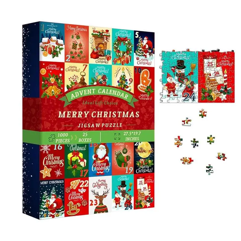 

2023 Christmas Countdown Funny Christmas Countdown Puzzle To Christmas Creative And Novel Christmas Home Decoration For Kids
