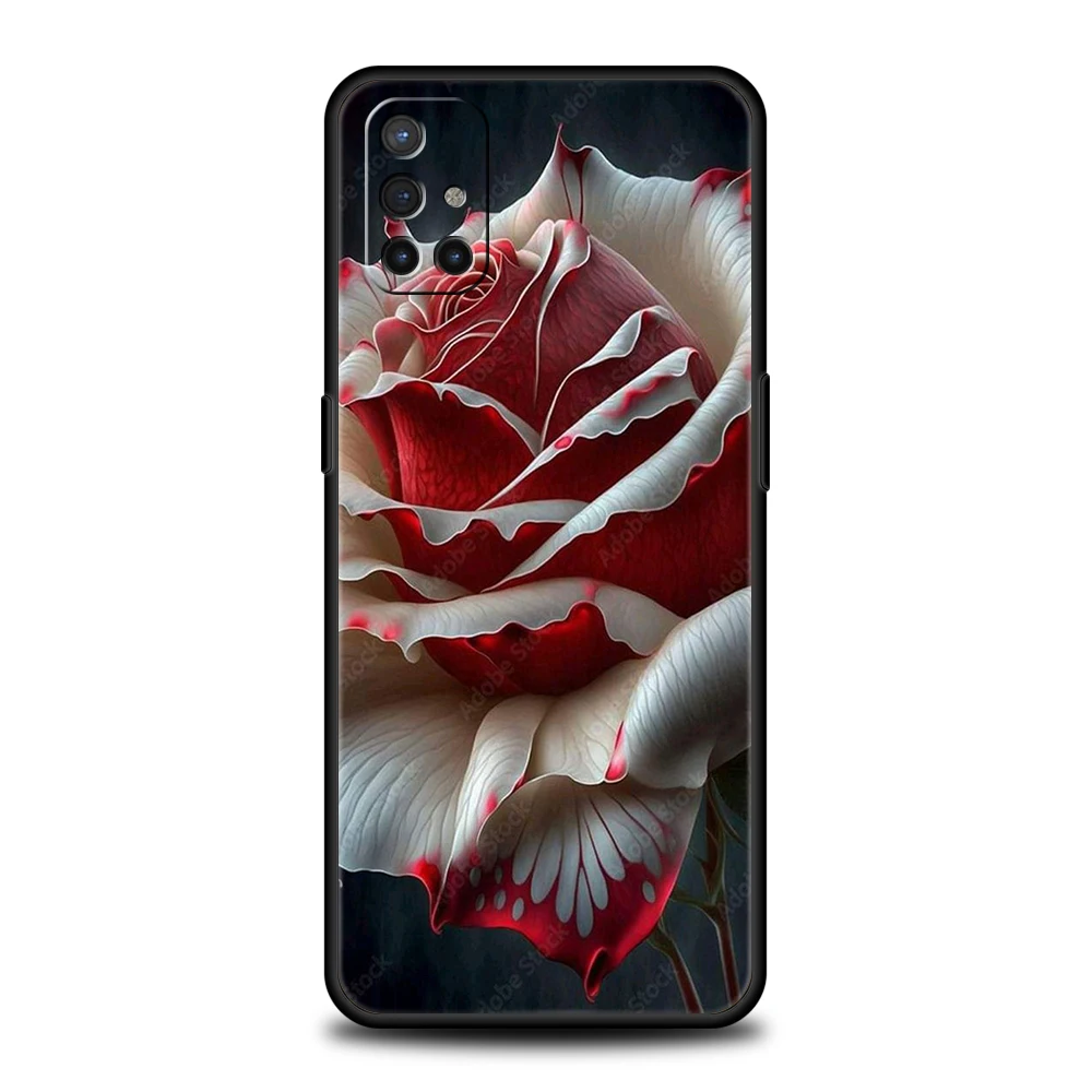 Cartoon Rose Silicone Phone Case Cover
