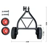 Universal Grass Trimmer Support Wheels Electric Brush Cutter Lawn Mower Support Wheel String Trimmer Accessories 3
