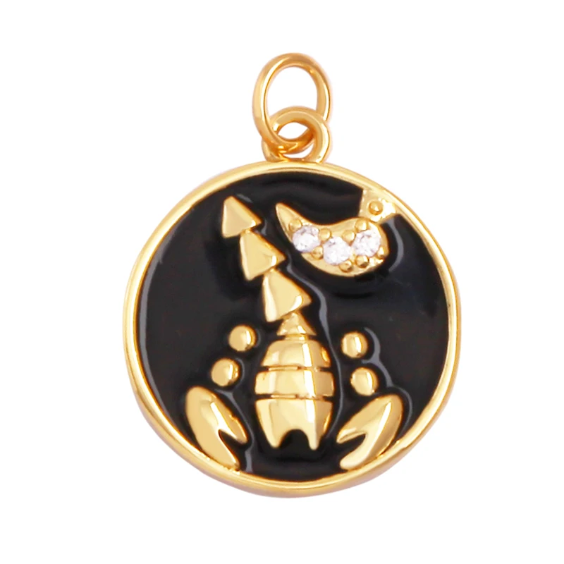 Aimber Collana di astrologia placcata in oro 18 carati per gioielli da donna, 12 ciondoli zodiacali con oroscopo costellazioni, Acciaio inossidabile, non lo so