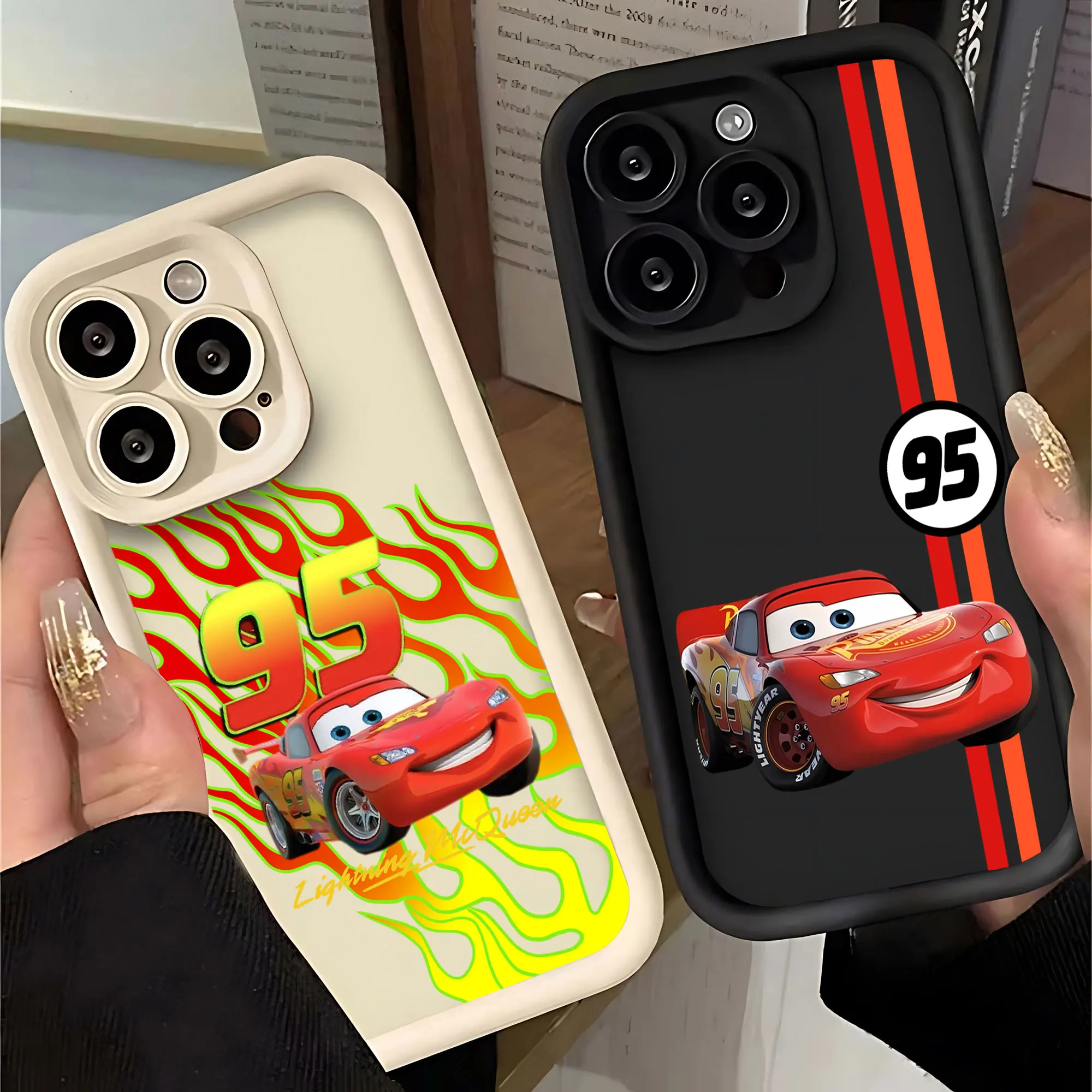 ディズニーカーズライトニングマックィーン電話ケース Iphone 16 15 14