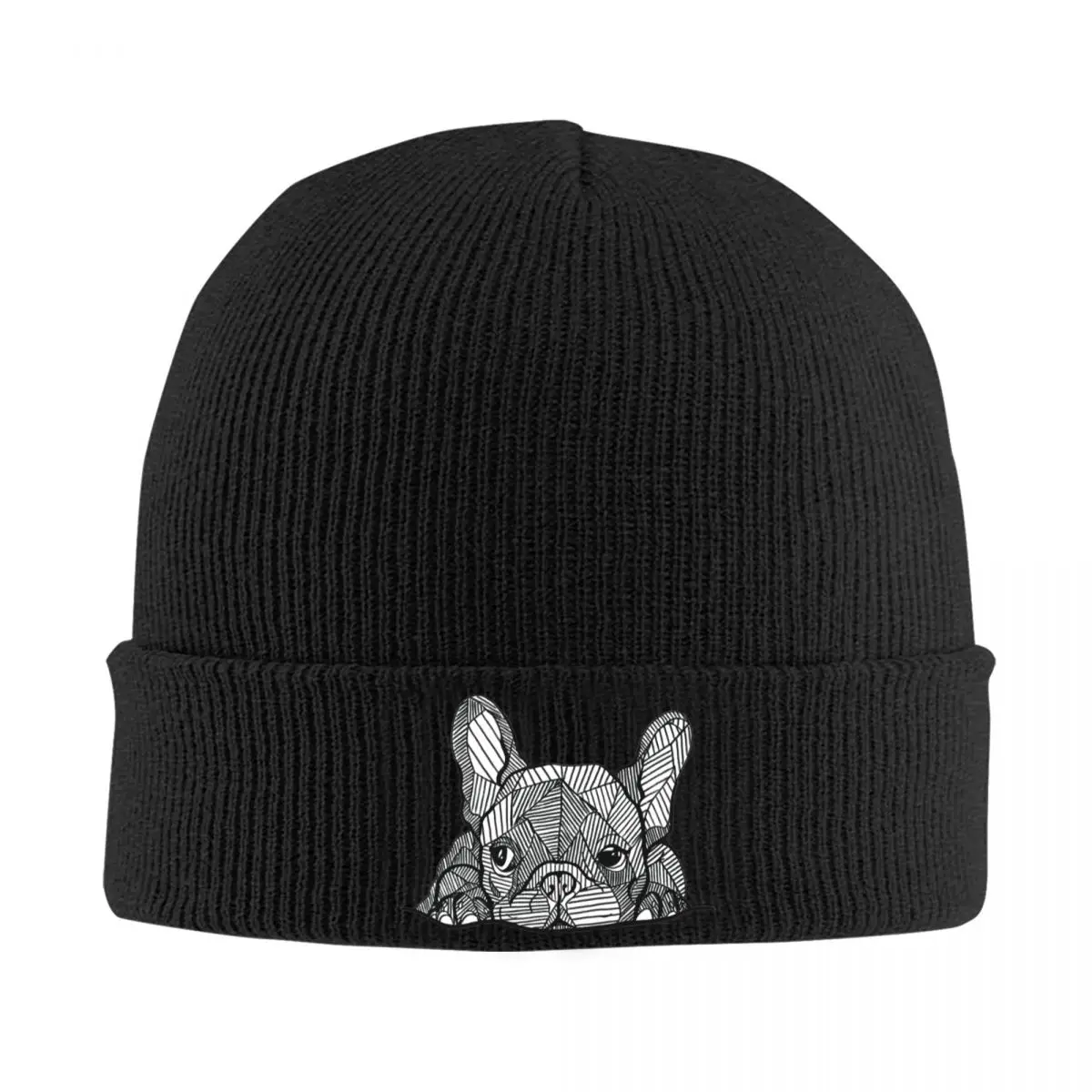 

French Bulldog Skullies Beanies Caps Men Women Unisex Hip Hop Winter Warm Knitted Hat Adult Frenchie Dog Bonnet Hats