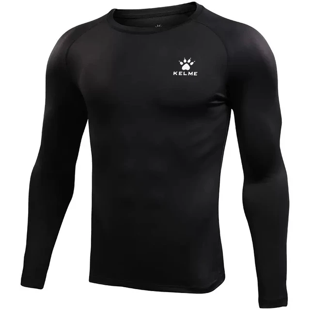 KELME Men's Running T-shirts Compression Shirts Bodybuilding Sports Tights Long Sleeves Exercise Workout Fitness 3891113 2