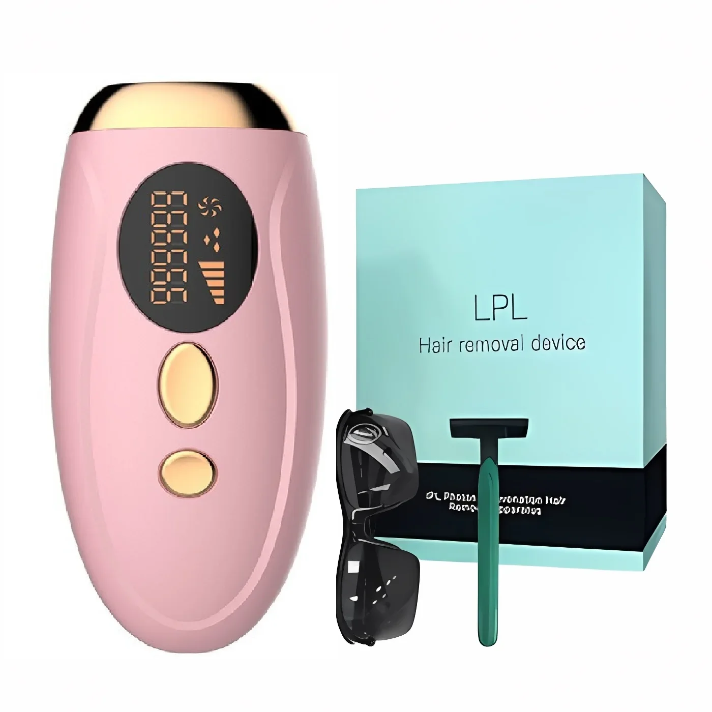 Portable IPL Laser Epilator 999999 Flashes-Painless, Permanent Hair Removal for Women&rsquo;s Body and Bikini Line Wax Roll on wax