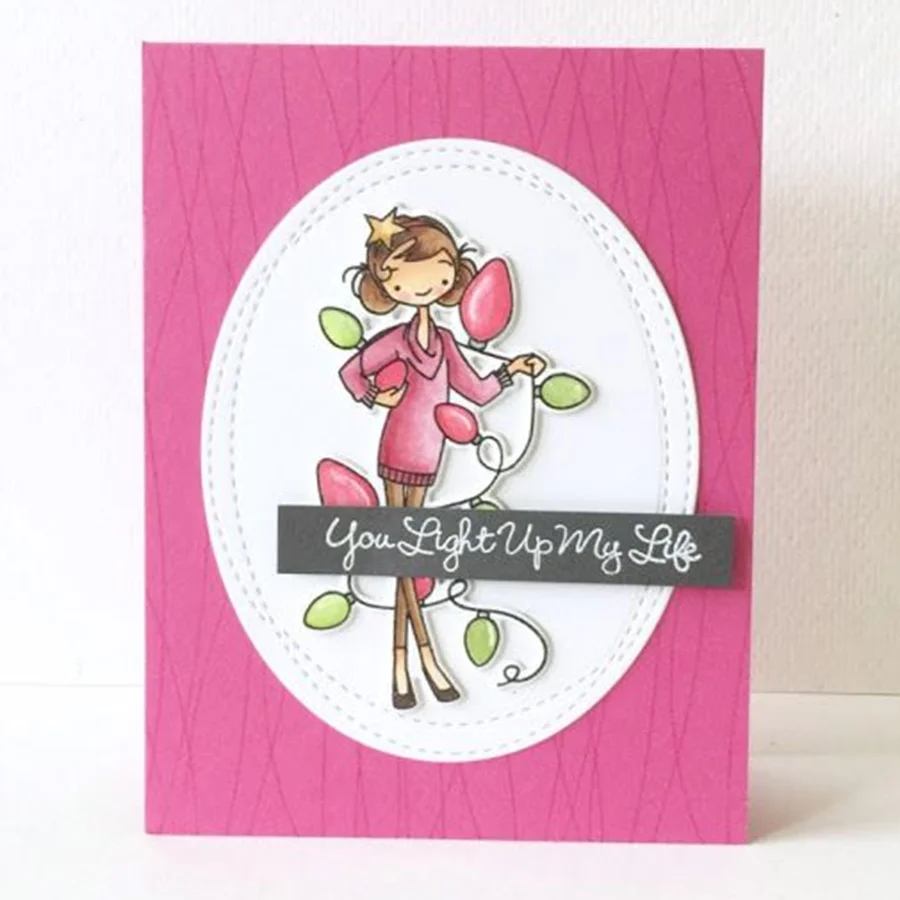 2023 AliliArts 금속 절단 다이 Wonky 스티치 타원형 diy 스크랩북 사진 앨범 장식 엠보싱 PaperCard Crafts Die