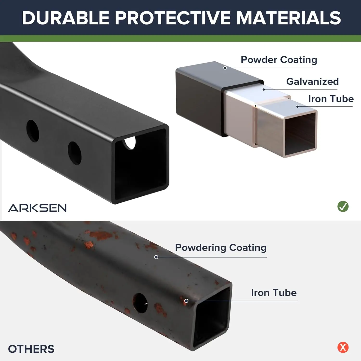 60 x 23 x 5.5 Inch Hitch Cargo Carrier, 500 Lbs Capacity 2'' Receiver Tow Hitch Luggage Storage Basket for SUV, Pickup Truck