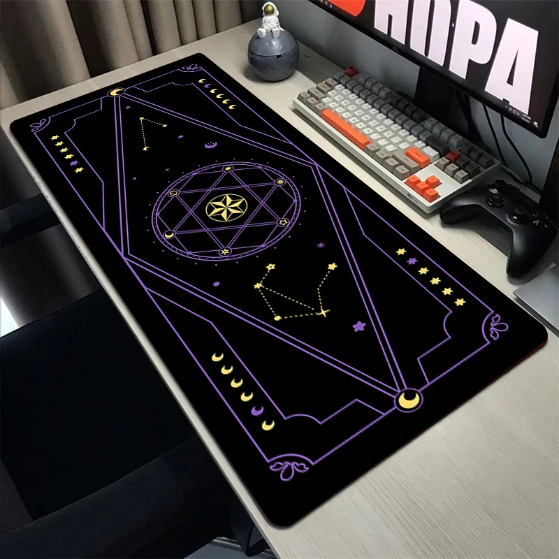Alfombrilla mágica para ratón de arte original, alfombrilla para ratón XXL, alfombrillas para teclado, alfombrillas grandes para ordenador portátil, alfombrilla de escritorio antideslizante de velocid