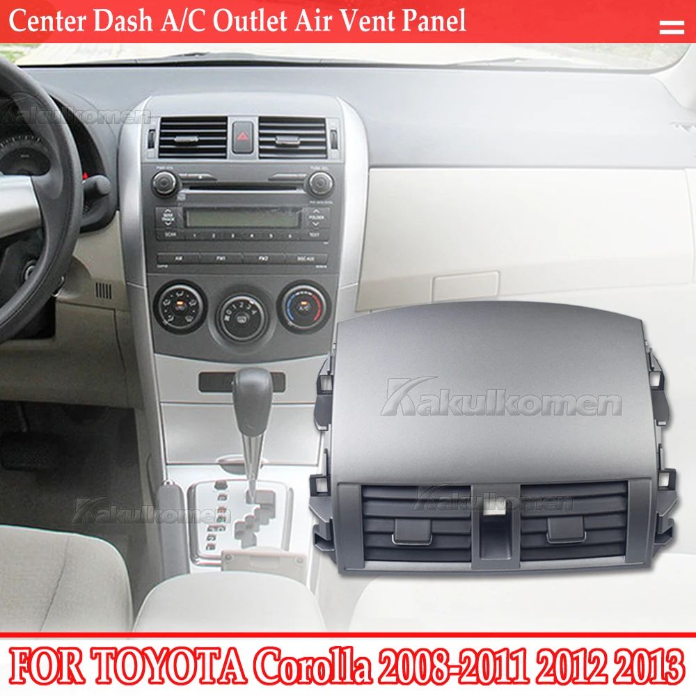 Couvercle de grille de panneau de sortie d'aération de climatisation de  voiture A/C, adapté pour Toyota CorTrustAltis 2007 2008 2009 2010 2011 2012  2013