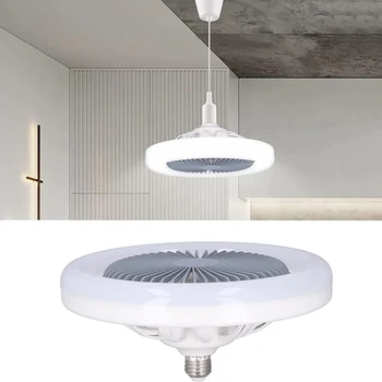 2-in-1 3 단 모드 LED 선풍기 라이트, LED 램프 비드, E27 나사 선풍기 라이트, 리모컨 벽 제어 침실 선풍기 천장 조명