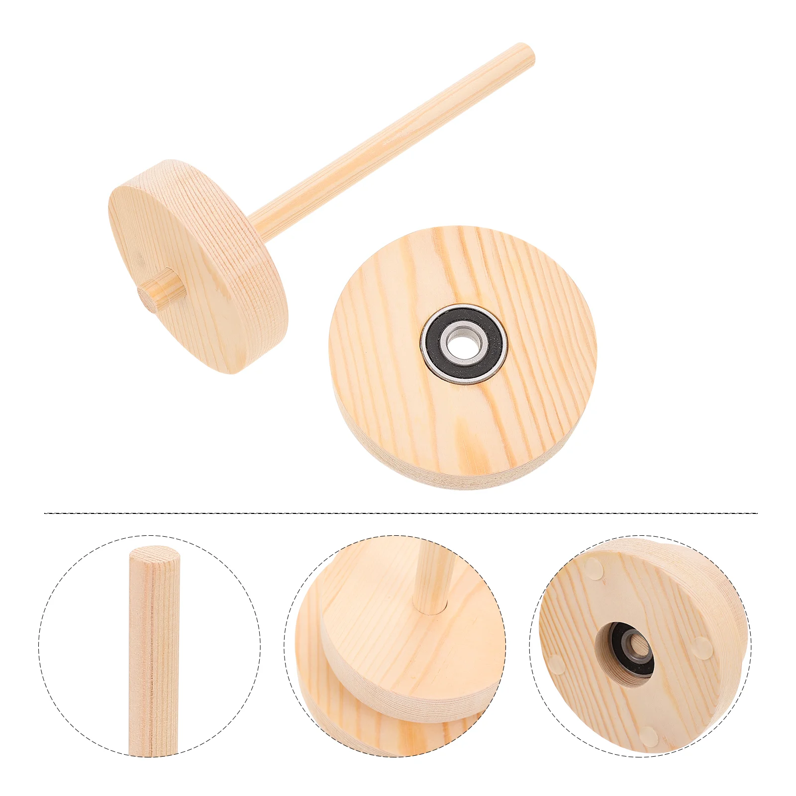 

Winding Wool Spool Rotatable Rack Wooden Embroidery Supplies Cone Thread Holder Machine Yarn Organizer Quilting Tools