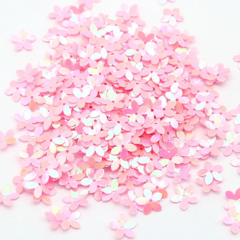 10mm 10g Fünfblättrige Blumenförmige PVC-Glitzer-Pailletten in Großpackung für Näharbeiten, Kleidung, DIY, Heimdekoration, Zubehör und Bastelarbeiten – Detail 9