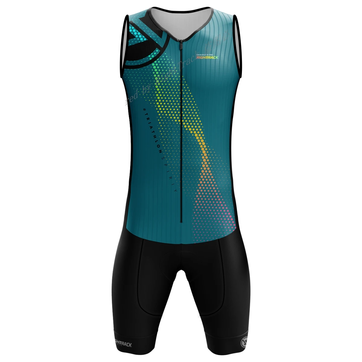 2023 World Triathlon Men's Trisuit Rhythm Sleeveless Skinsuit Clothing