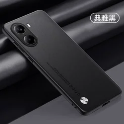 Premium PU Leather Matte Shockproof Case with Soft Edges for POCO F7 Ultra (Black)