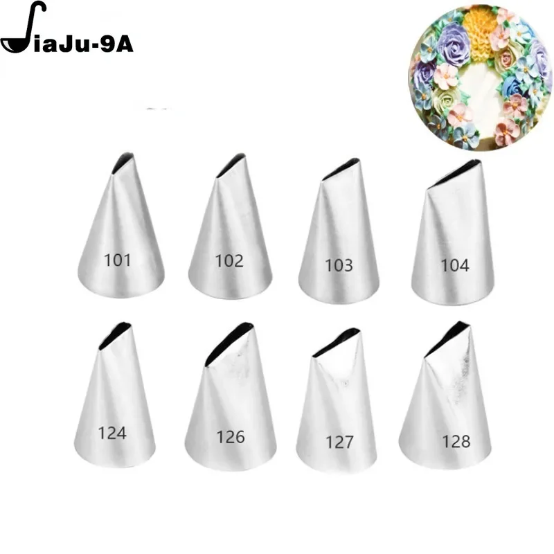 Piping Nozzle Creating Rose Petal Shape Decorating Icing Tip Baking Pastry Tools Bakeware #101 #102 #103 #104 cake decorating tip set,cake icing nozzles,baking nozzle set,cake decorating nozzle set