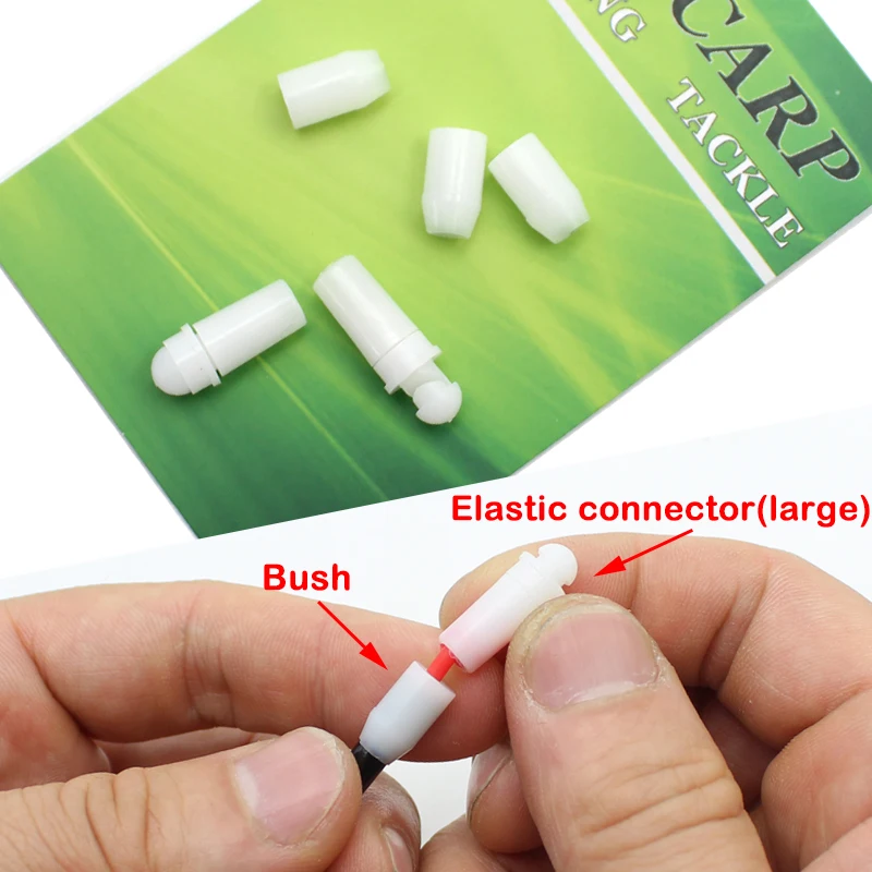 5PCS Carp Fishing Accessories Pole Tip Bushes Pole Elastic - Main Image