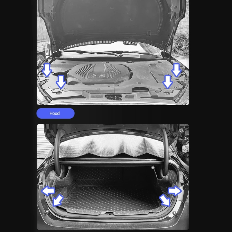 

10 Pices for Protection Buffer Damping for Car Door Car Trunk and Engine Cover