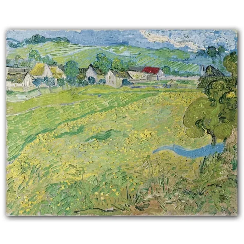 thumbnail image 1 of Póster de obra maestra de Van Gogh, póster abstracto de noche estrellada con flores de almendro en el jardín, póster de arte de pared, impresiones de pintura en lienzo, 1 of 5