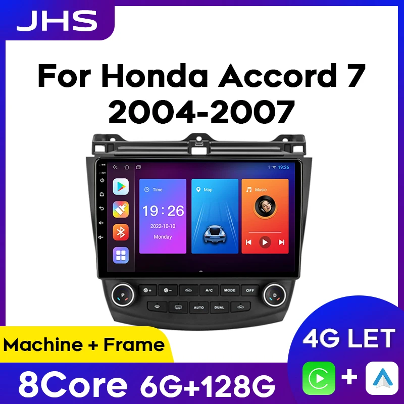 

2 Din Android Auto Car Radio For Honda Accord 7 2004-2007 Carplay Multimedia Stereo Player GPS Navigation Autoradio Head Unit