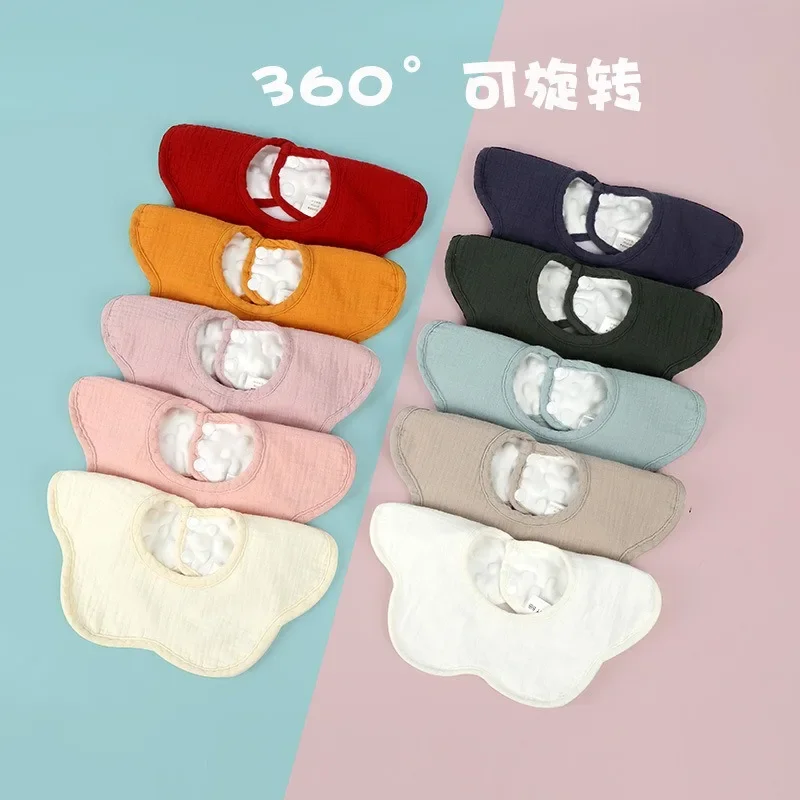 

Baby cotton gauze bib saliva towel boy baby waterproof spit baby bib girl bib children autumn and winter days