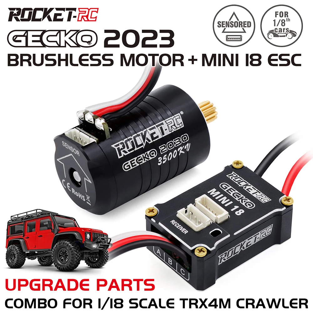 

Реактивный двигатель ESC Combo для TRX4M обновленный Радиоуправляемый автомобиль масштаб 1/18 детали для гусеничного грузовика 2030 бесколлекторный