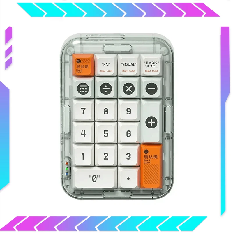 

Melgeek Mojopad Numpad 2.4g Mini Keypad Wireless Bluetooth Mechanical Custom Hot Swap Gaming Keypad For Office Accountant gifts
