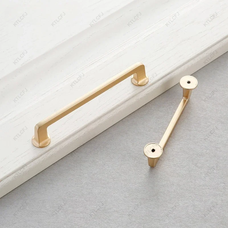 Nordic Cabinet Door Handles Modern Minimalist Black Wardrobe Door Handles Drawer Solid Zinc Alloy Handles