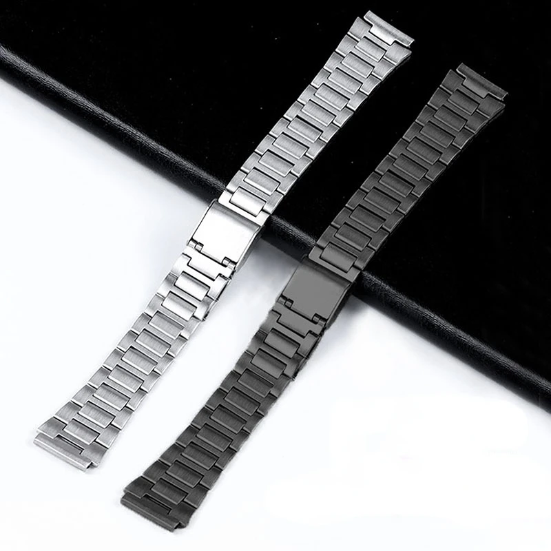 Sleek 18mm Stainless Steel Watch Strap Replacement Bracelet