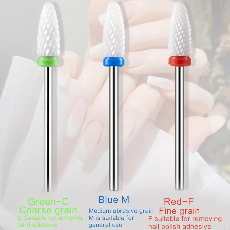 Q1FB 전기 드릴 머신 네일 아트 디자인, 매니큐어, 페디큐어, 네일 파일, 큐티클 클린을위한 Q1FB 휴대용 다이아몬드 네일 드릴 비트