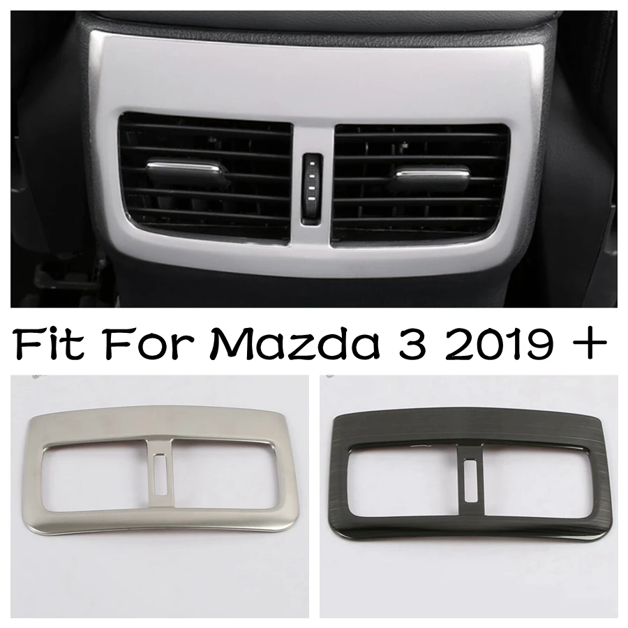 

Interior Refit Kit Fit For Mazda 3 2019 - 2023 Armrest Box Air Conditionnal Vent Cover Trim AC Outlet Decoration Frame 1PCS