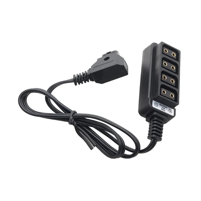 D Tap Male to 4 Port Dtap Female Splitter Cable for Anton V-Mount Camera Battery