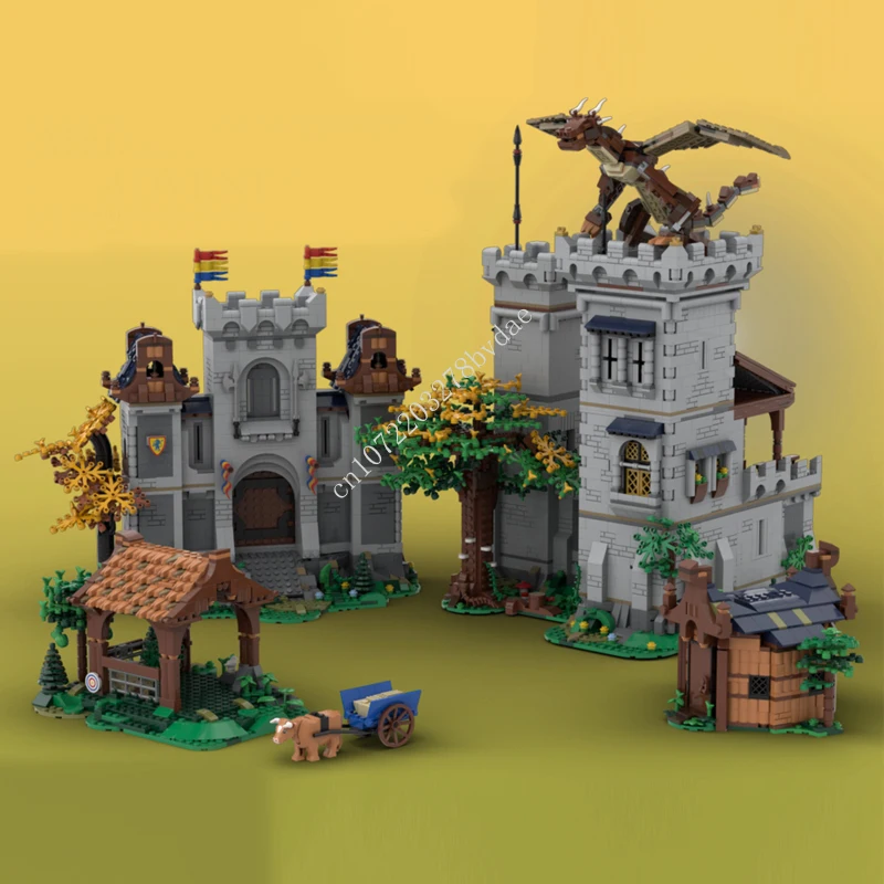 

Medieval Castle Model MOC Building Bricks Wizard's House Castle Gate Technology Modular Blocks Gifts Christmas Toys DIY Sets