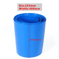 1/5/10M PVC ท่อหดความร้อนความกว้างของท่อหด400mm หุ้มฟิล์มหุ้มป้องกันสายไฟปลอกหุ้ม18650แบตเตอรี่ลิเธียม 1
