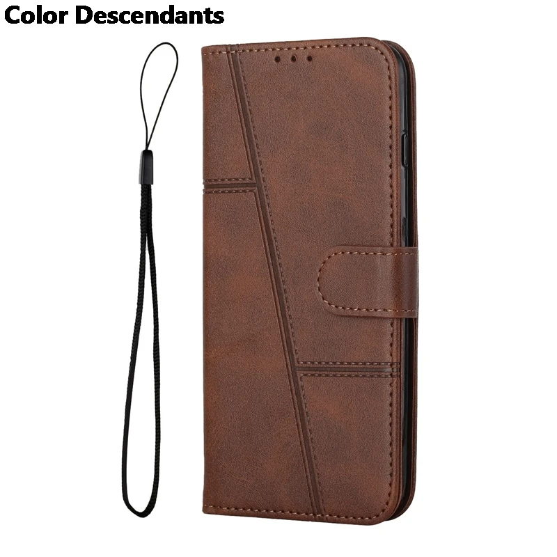 Leather Flip Case with Magnetic Wallet and Stand