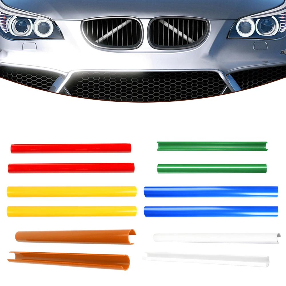 

2pc Car Front Grille Trim Strips Cover Frame Decorations Stickers For BMW 1 2 3 4 Series F30 F31 F32 F34 F35 F36 G20 G21 G28 G29