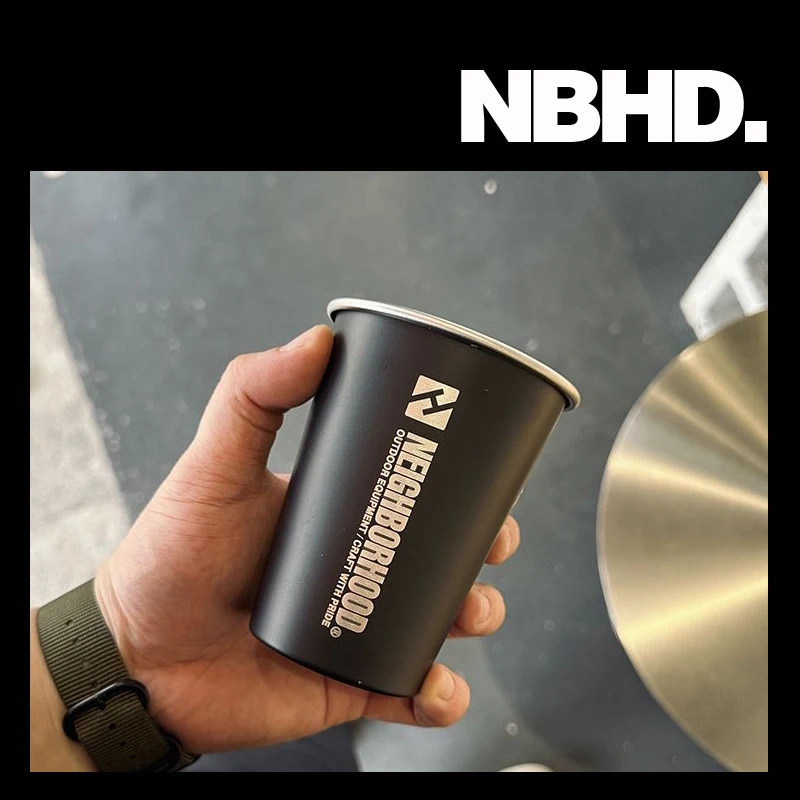 NBHD stainless steel 304 single layer thickened beer cup coffee drink water cup cold drink cup custom factory direct sale 8 oz custom double layer hot and cold drink coffee paper cups high quality takeaway paper cups