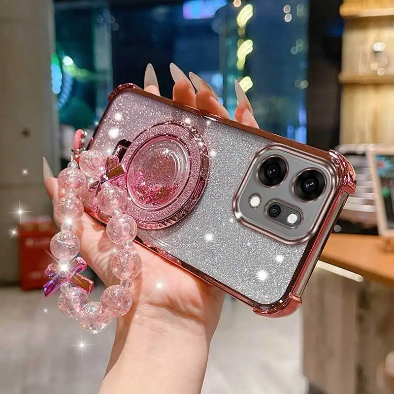3-Piece Set: Phone Case with Lanyard and Circular Stand