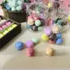 NEW Candy Color Macaron 1/12 Scale Dollhouse Miniature Macaron Dessert Cake for Blyth Barbies OB11 1/6 BJD Doll House Play 4