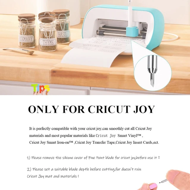 Replacement Cutting Blades and Housing Compatible with Cricut Joy and Cricut Joy Xtra Smart Cutting Machine, Including 2 Joy Blades and 1 Housing