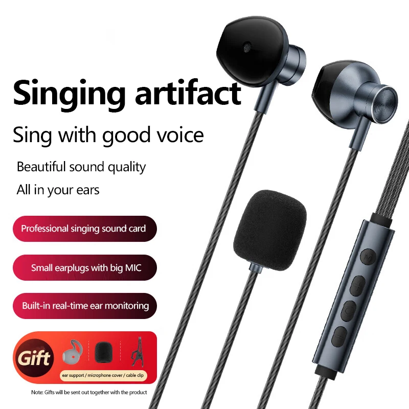 Starmaker Best Earphones For Singing Headphones With Mic For
