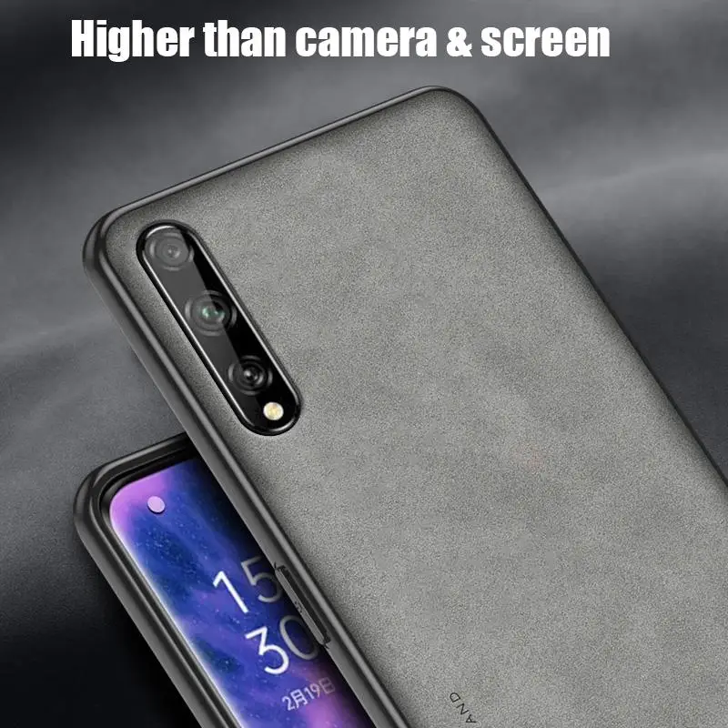 Luxury Sheepskin Leather Phone Case - Premium Men's Back Cover