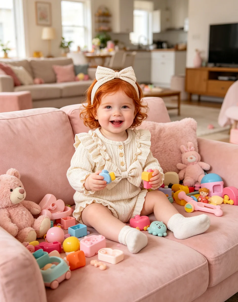 2Pcs Romantic Lace Trim Romper Set for Baby Girls ..