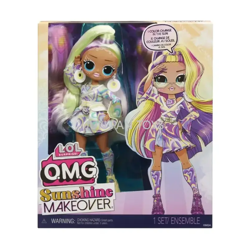 Original LOL Surprise OMG Sunshine Makeover Fashion Doll with Color-Changing Hair by Sun - Kids Gift Teen Fashion Toy Collection - Image 18