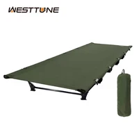 WESTTUNE Camping Cot Portable Folding Bed Outdoor Ultralight Compact Tent Bed for Camping Travel Backpacking Hiking Sleeping Cot 1