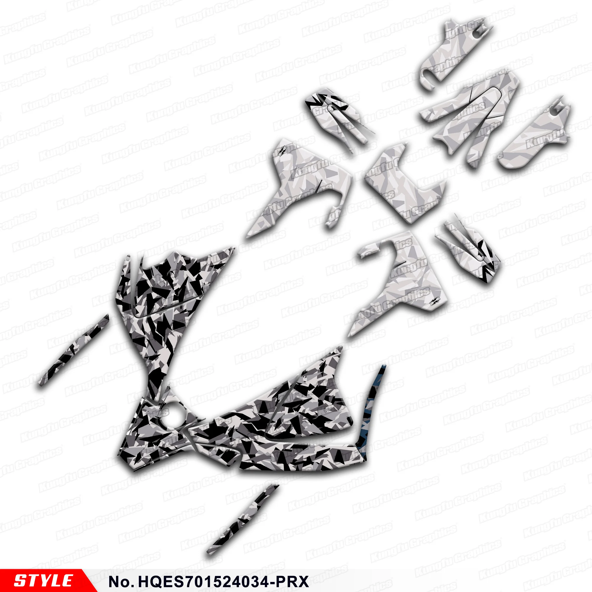 

Aftermarket Enduro Stickers Kit Graphics для Husqvarna Enduro Supermoto 701 2015-2024, HQES701524034-PRX