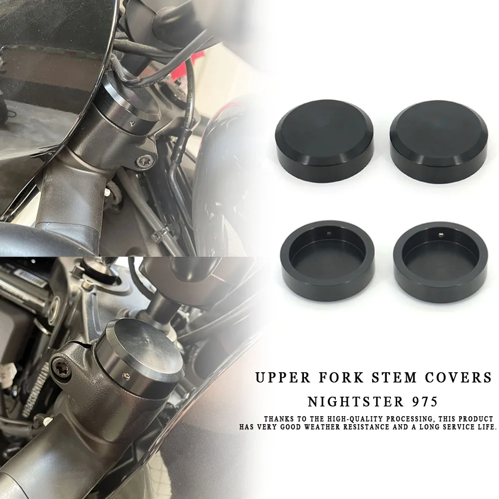 

Новые мотоциклетные верхние крышки штока вилки черного цвета для Harley Nightster 975 RH975 Nightster975 S 2022 2023